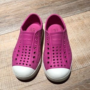 Cute girls pink native shoes